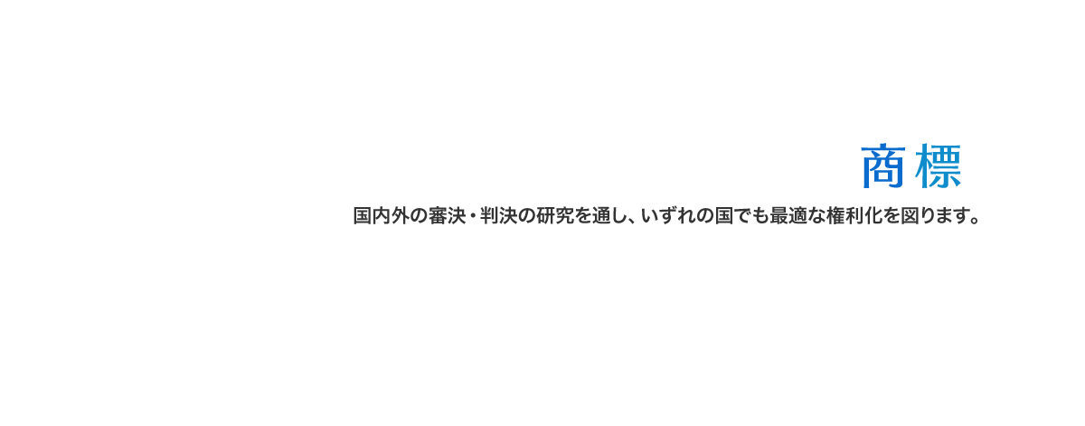 国内外の審決・判決の研究を通し、いずれの国でも最適な権利化を図ります。